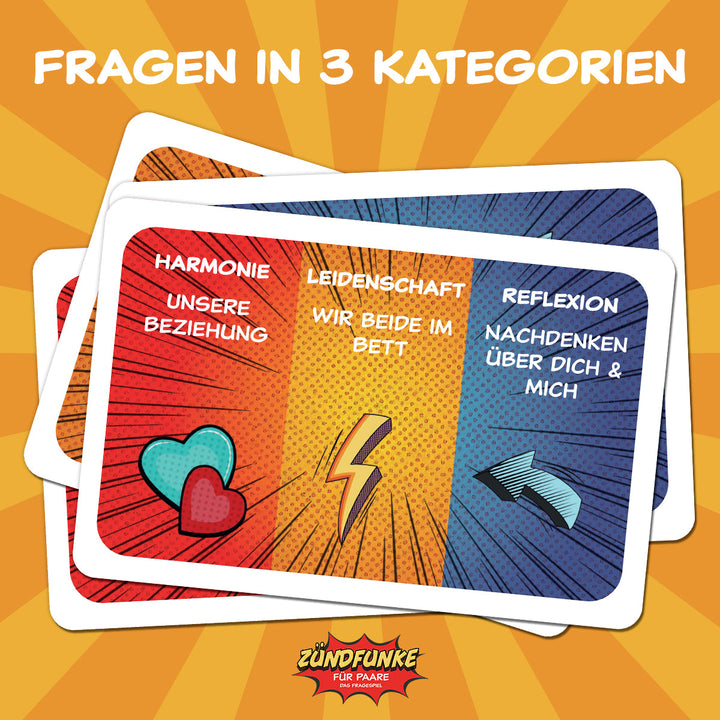 Zündfunke Fragen für Paare - 110 Fragekarten