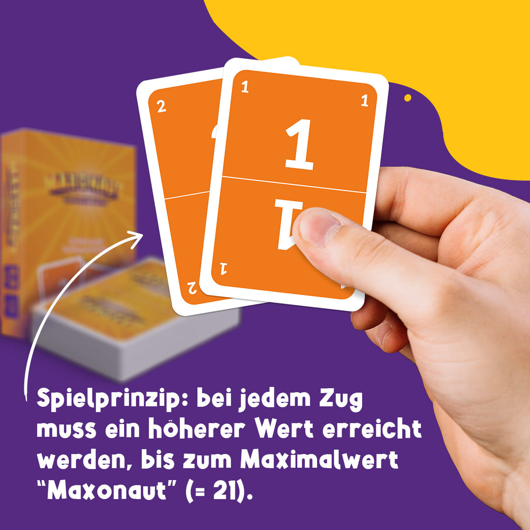 Maxonaut - Schummeln erlaubt - Kartenspiel ab 7 Jahre, Familienspiel