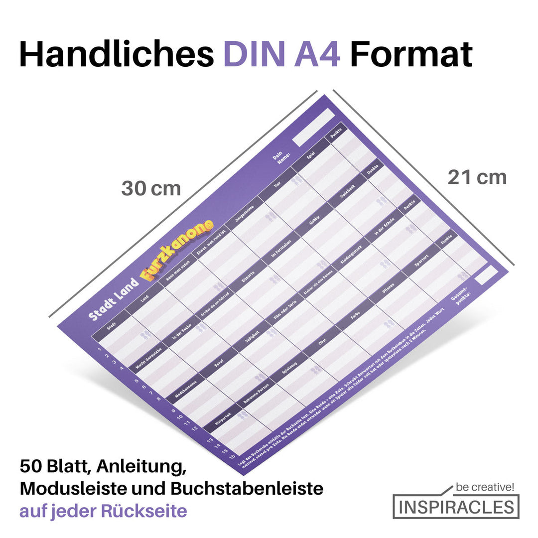 Stadt Land Furzkanone - Familien & Kinder Edition ab 8