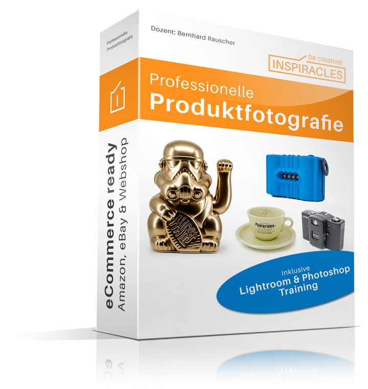 Onlinekurs Produktfotografie von Low Budget bis Profilösung (mit Photoshop Lektionen)