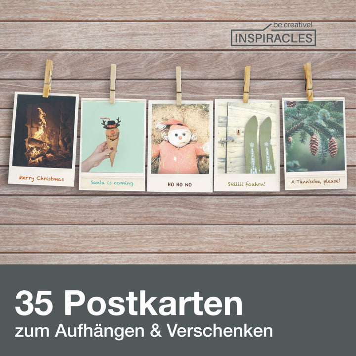 Vintage Weihnachtskarten Set mit 35 Weihnachtspostkarten