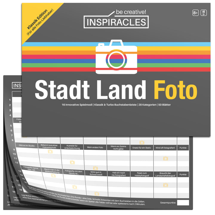 Stadt Land Foto - Gesellschaftsspiel für Fotografen - Spiel