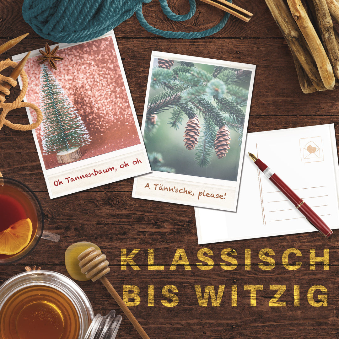 Vintage Weihnachtskarten Set mit 35 Weihnachtspostkarten