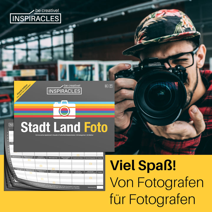 Stadt Land Foto - Gesellschaftsspiel für Fotografen - Spiel