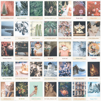 Vintage Weihnachtskarten Set mit 35 Weihnachtspostkarten